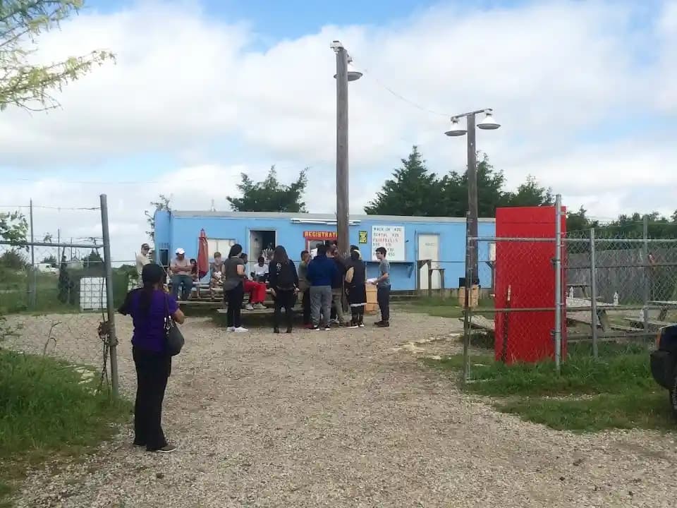 Interior view of Giant Party Sports paintball facility in Dallas