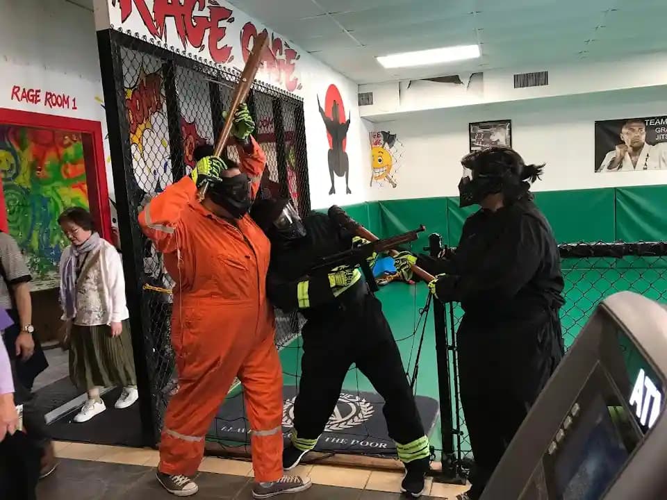rage rooms experience at Rage Cage located in Houston