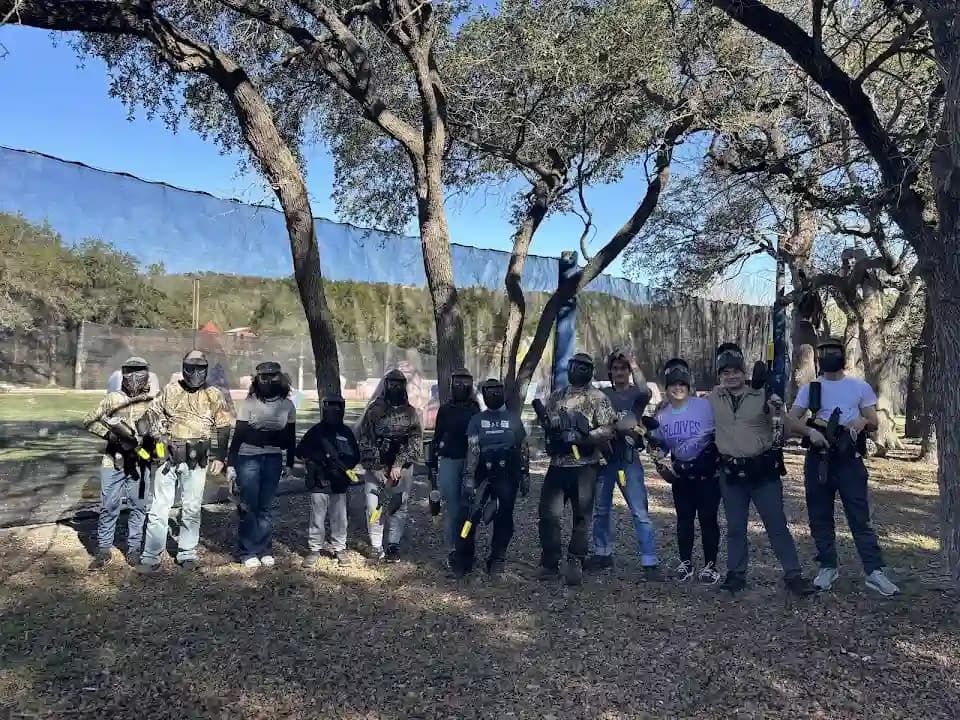 Interior view of Texas Paintball paintball facility in Austin