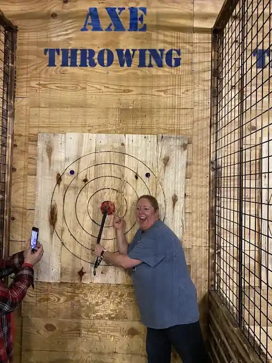 axe throwing experience at Lone Star Axe Throwing located in Houston
