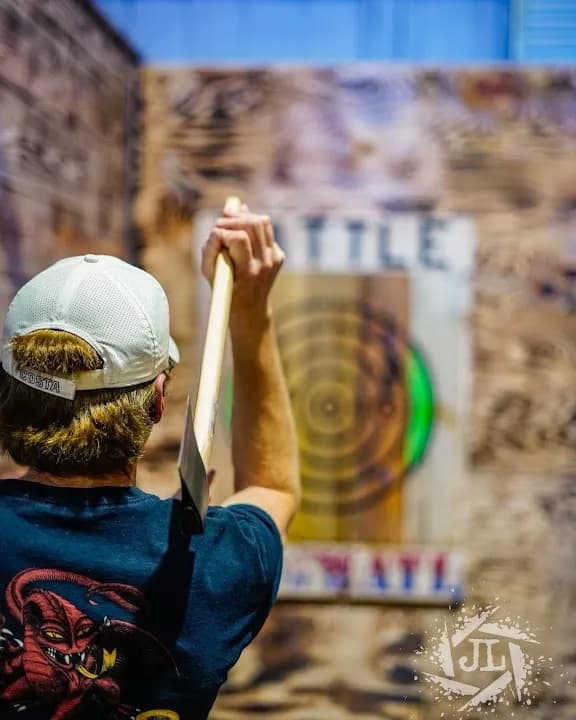 Photo of Battle Axes Axe Throwing axe throwing activities in Dallas