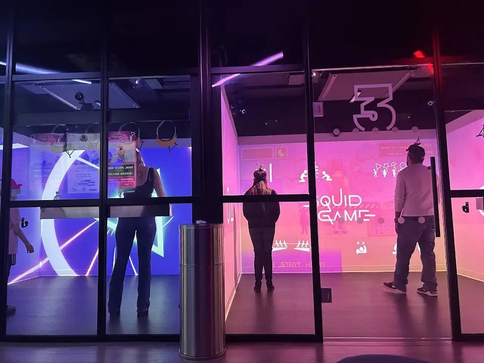 Interior view of Immersive Gamebox escape rooms facility in Houston