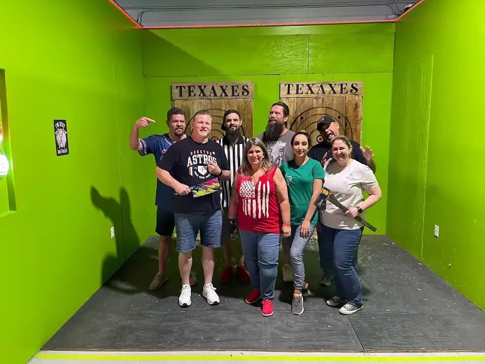 Photo of Tex Axes axe throwing activities in Houston