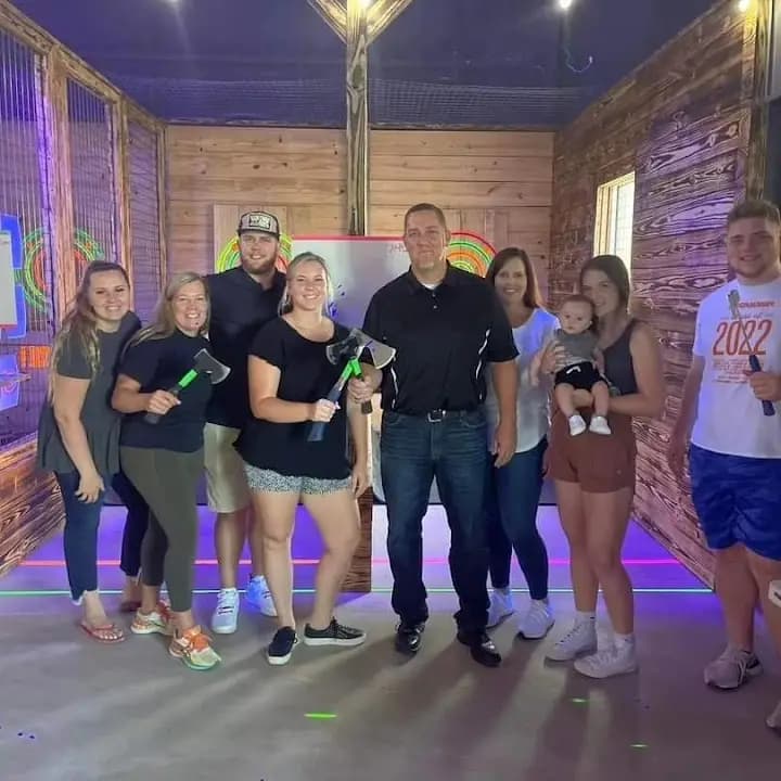 axe throwing experience at Hatchet House Texas located in Houston