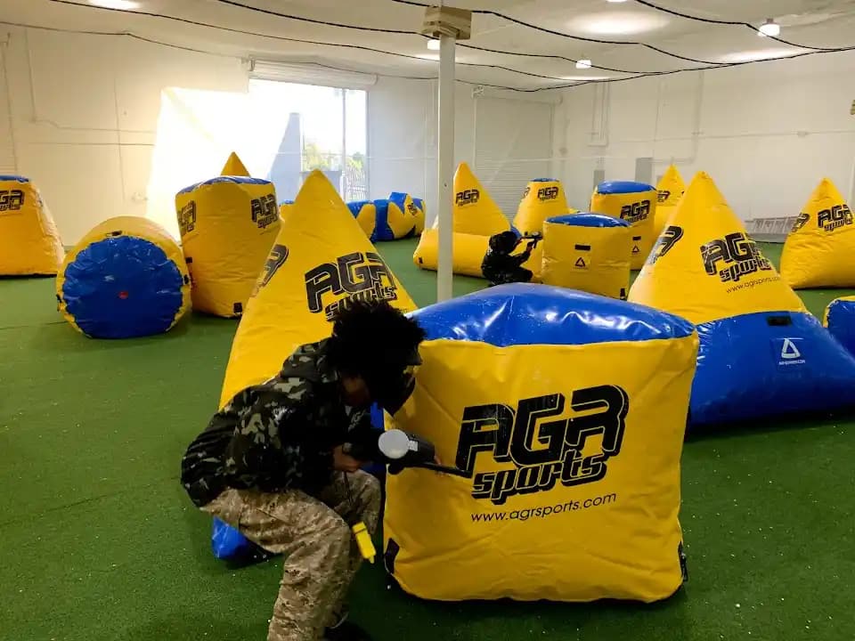 paintball experience at AGR Sports Indoor Paintball, Laser Tag, Gellyball and Axe Throwing located in Houston