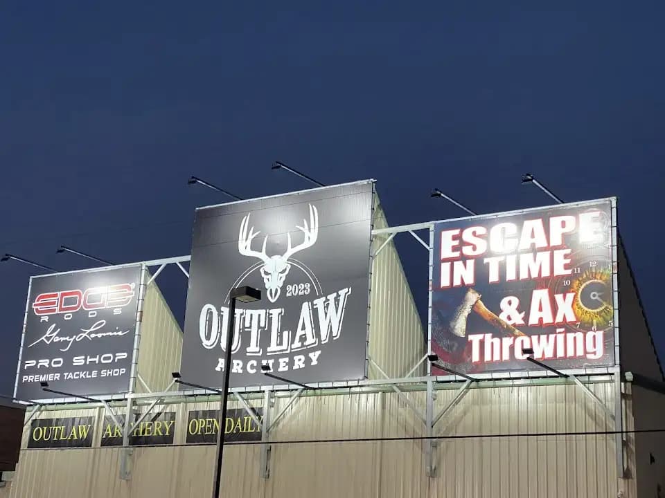 Interior view of Escape In Time & Ax Throwing axe throwing facility in Houston