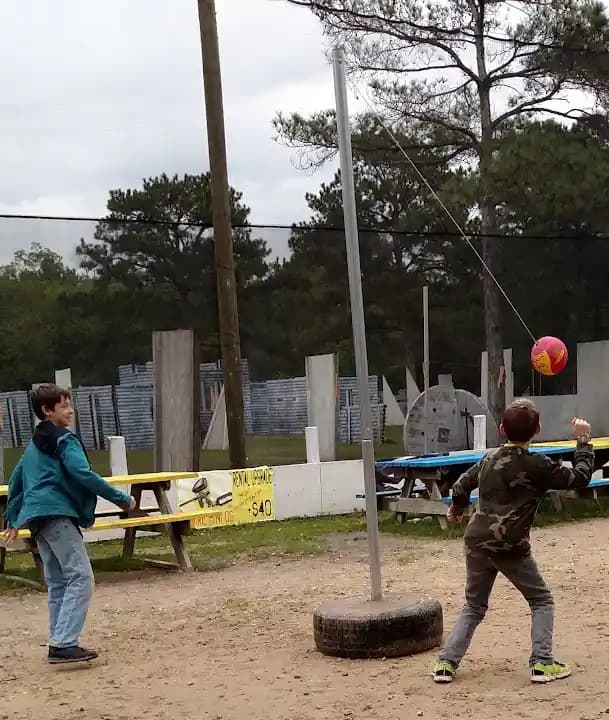 Interior view of TXR Paintball paintball facility in Houston