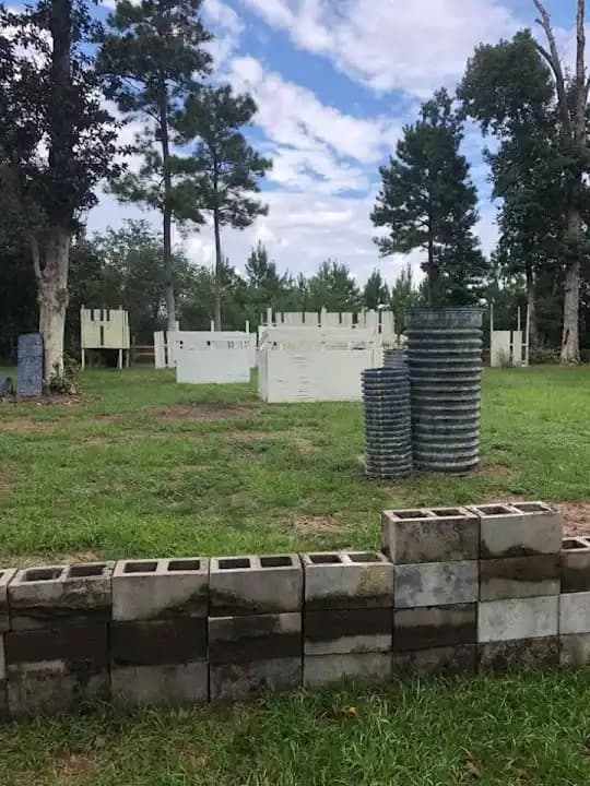 Interior view of Texas Legends Paintball paintball facility in Houston