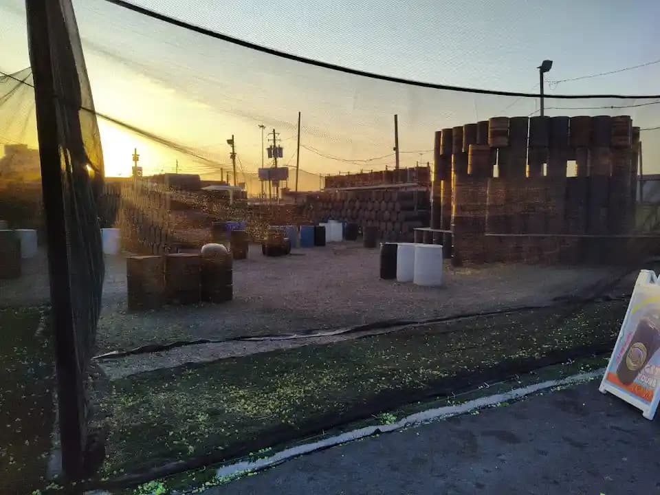 Interior view of H-Town Paintball paintball facility in Houston