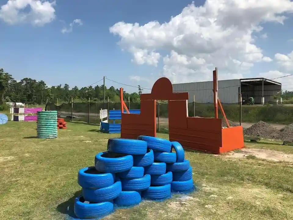 Interior view of Got'Cha Paintball paintball facility in Houston