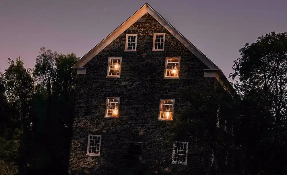 Interior view of Outdoor Escape Room Where Dark Things Dwell escape rooms facility in Toronto