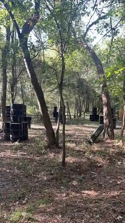 Interior view of CRZ Airsoft and paintball Field paintball facility in Houston