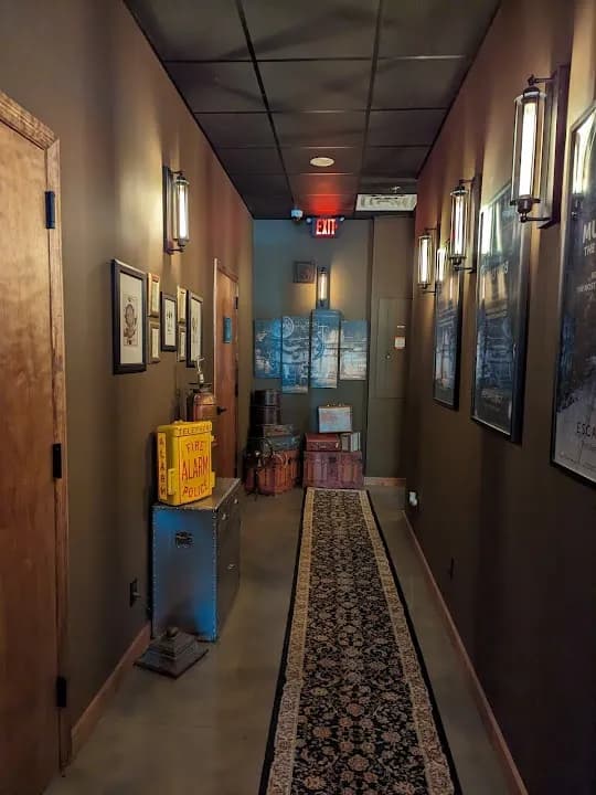 Interior view of Escapology Escape Rooms escape rooms facility in Tampa