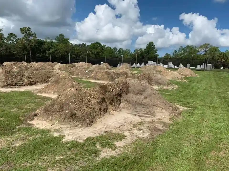 Interior view of Outdoor Xtreme Hudson Paintball and Airsoft paintball facility in Tampa
