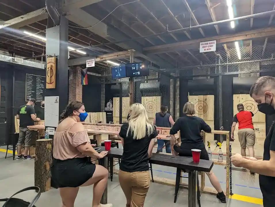 Photo of Riot Axe axe throwing activities in Toronto