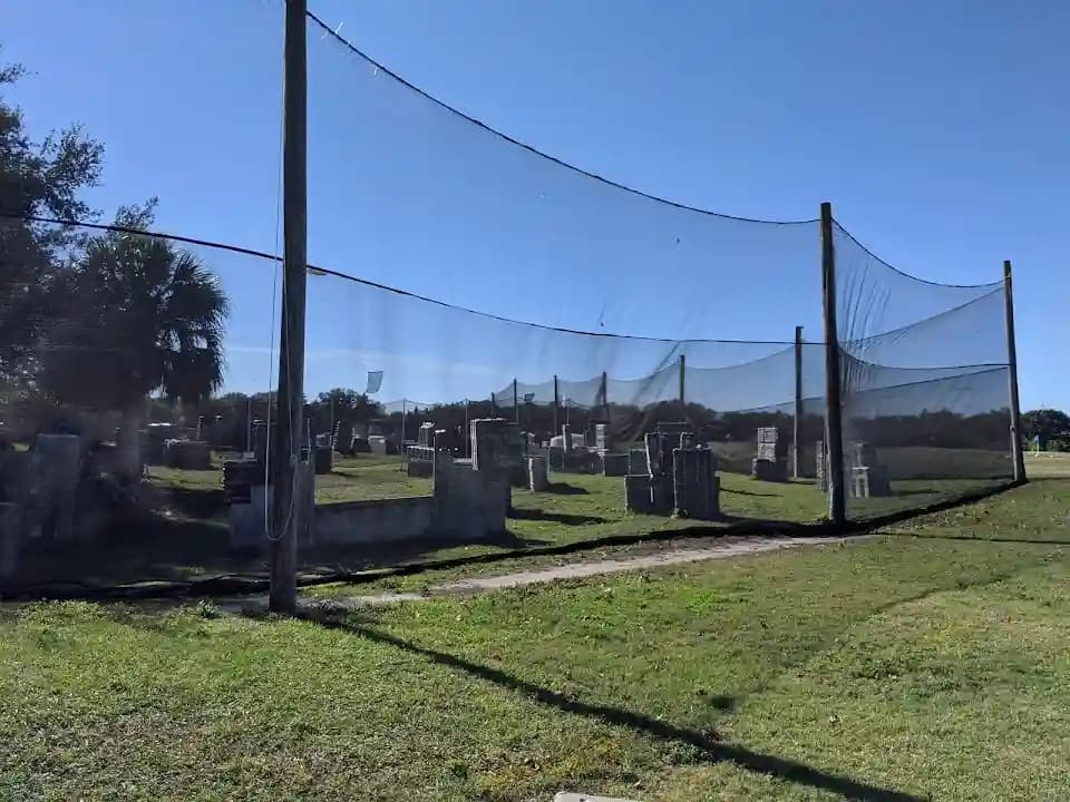 Interior view of Clearwater Paintball paintball facility in Tampa