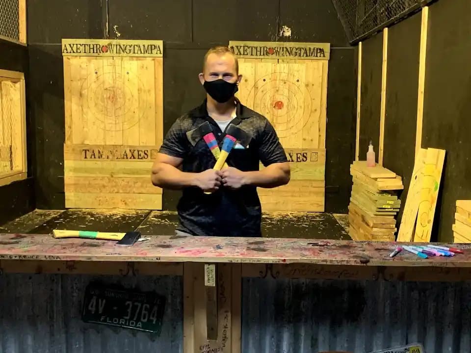 axe throwing experience at Axe Throwing Tampa located in Tampa