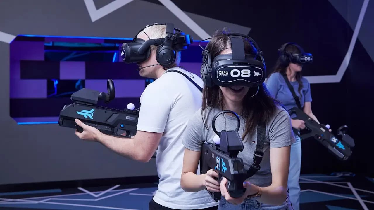 Interior view of Zero Latency VR - Austin vr games facility in Austin