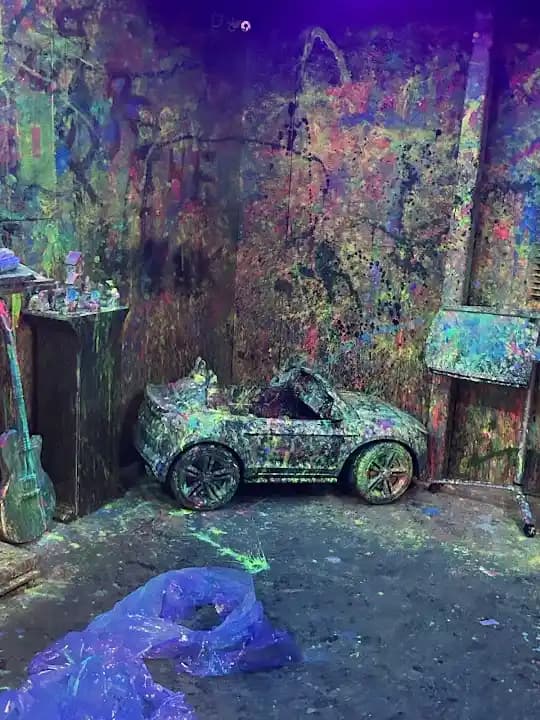 Interior view of Unchartered Adventures San Antonio rage rooms facility in San Antonio