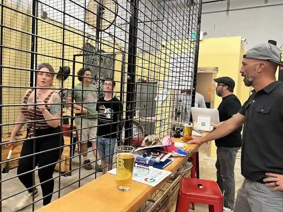 axe throwing experience at Celtic Axe Throwing @ Brewtorium located in Austin