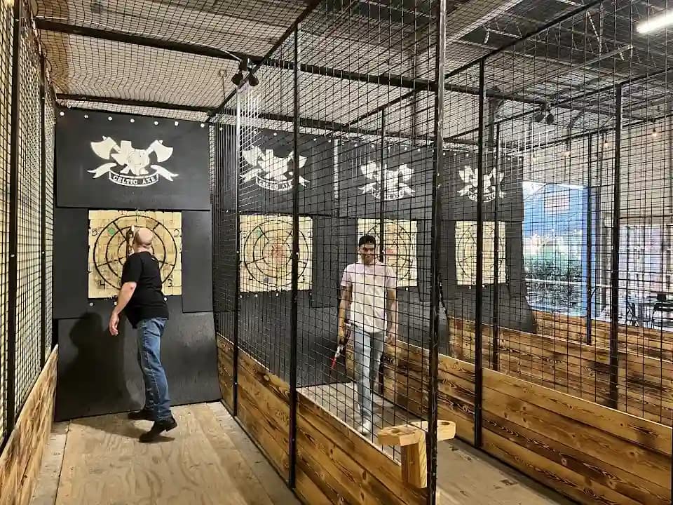 Celtic Axe Throwing @ Brewtorium - Popular axe throwing destination in Austin