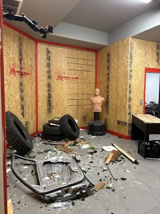 rage rooms experience at Xcape & Rage San Diego located in San Diego