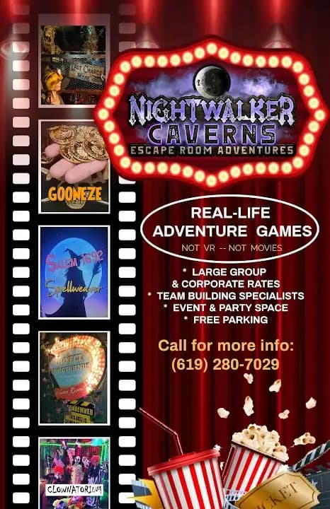 Nightwalker Caverns Escape Room Adventures - Popular escape rooms destination in San Diego