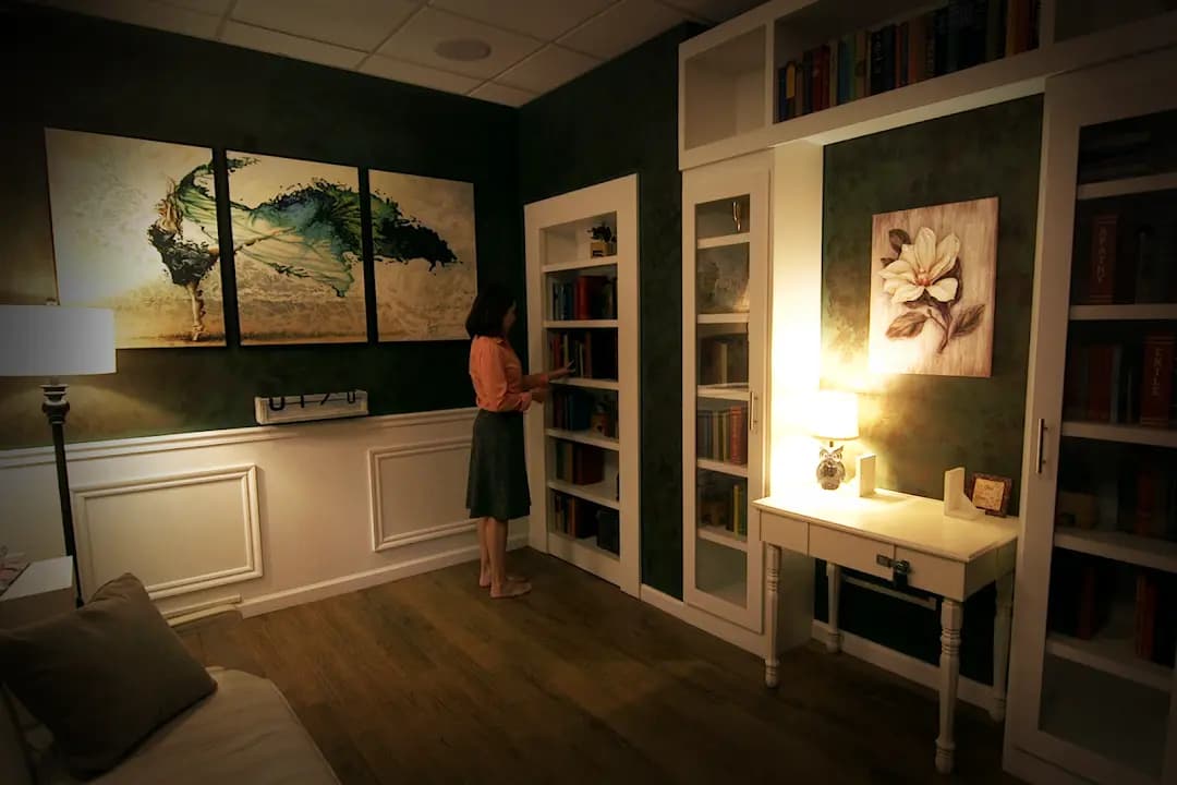 Interior view of Red Door Escape Room escape rooms facility in San Diego