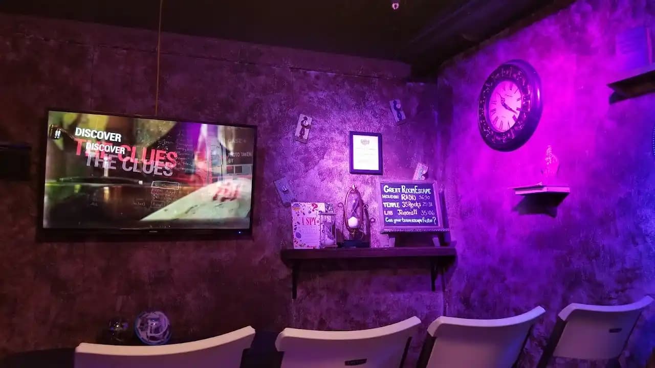 Interior view of The Great Room Escape San Diego escape rooms facility in San Diego