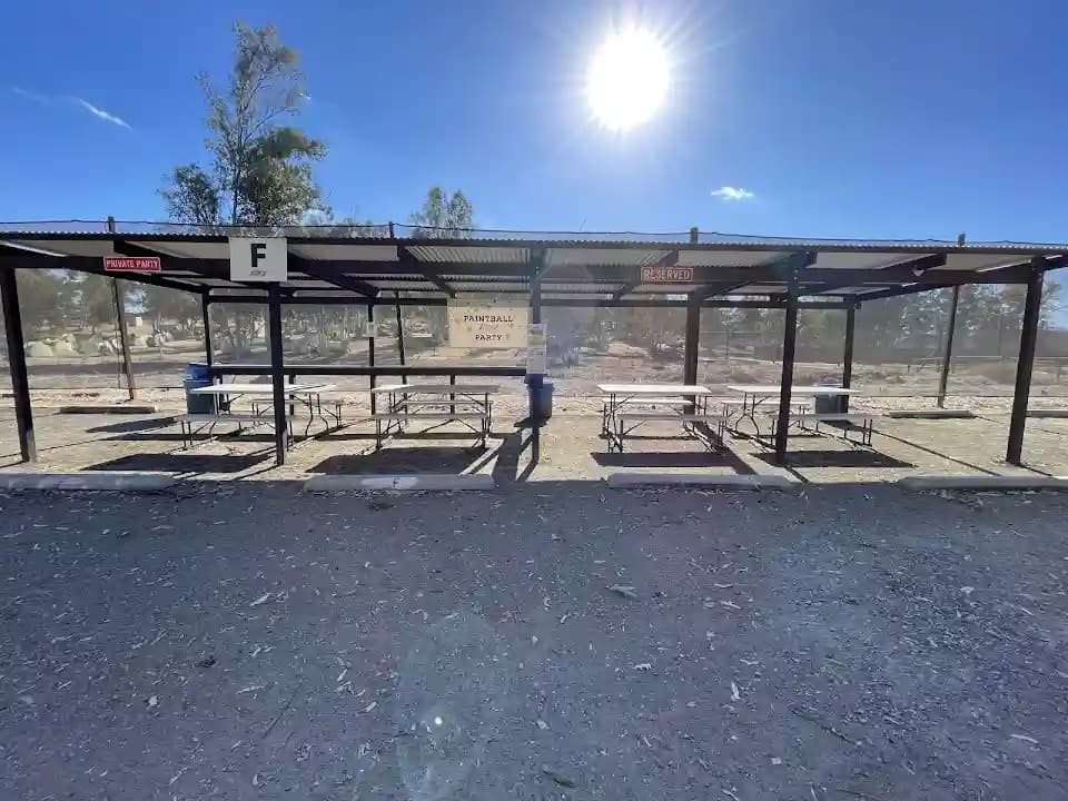 Interior view of Velocity Paintball Park paintball facility in San Diego