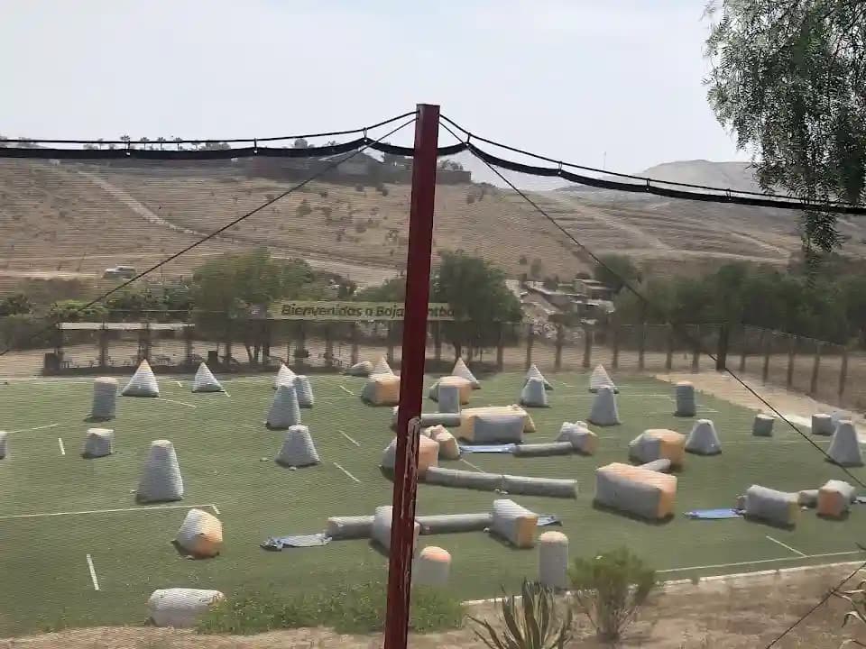 Interior view of Baja Paintball - Santa Fe paintball facility in San Diego