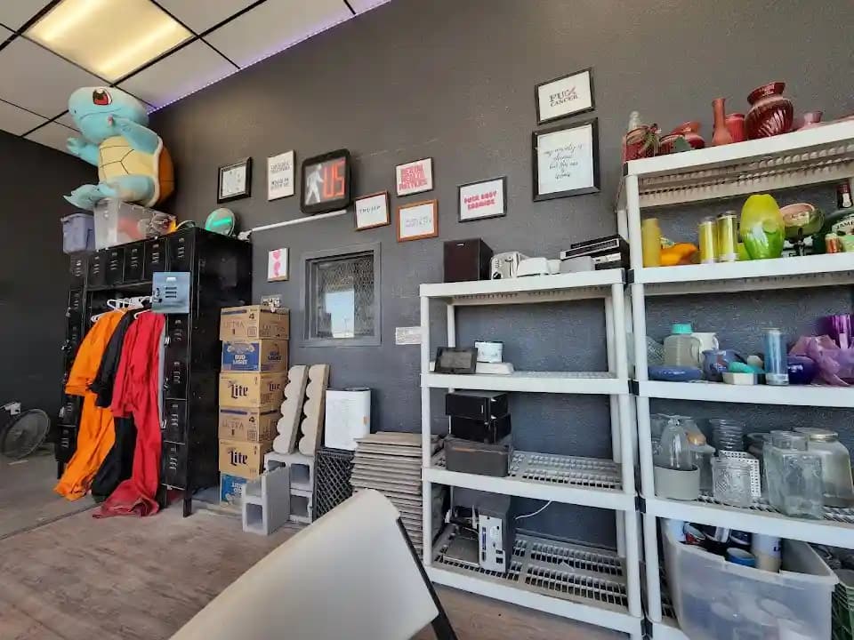 Interior view of Simply Smashing "a Rage Release Room" rage rooms facility in Phoenix