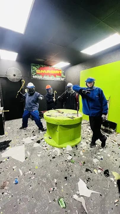 Interior view of SMASHiT rage rooms facility in Phoenix