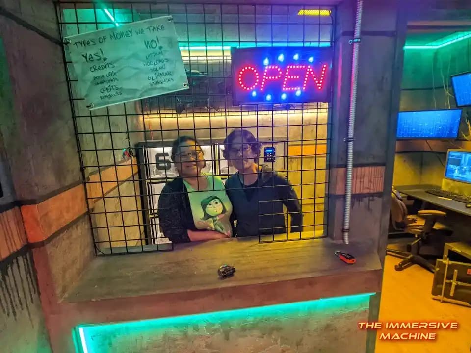 Interior view of The Immersive Machine escape rooms facility in Phoenix
