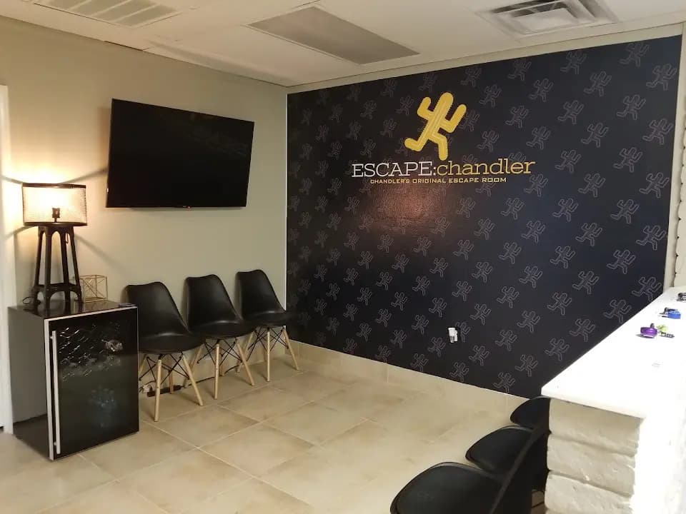 Interior view of ESCAPE:chandler escape rooms facility in Phoenix