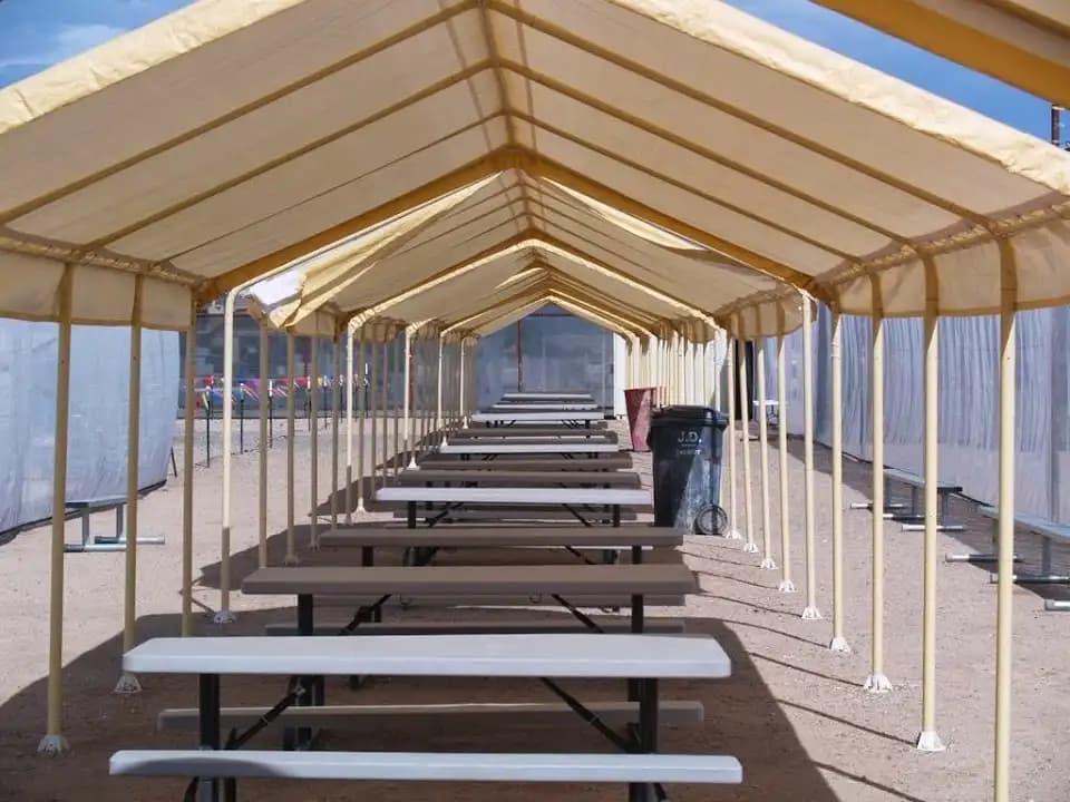 Interior view of Disruptive Paintball & Airsoft Field paintball facility in Phoenix