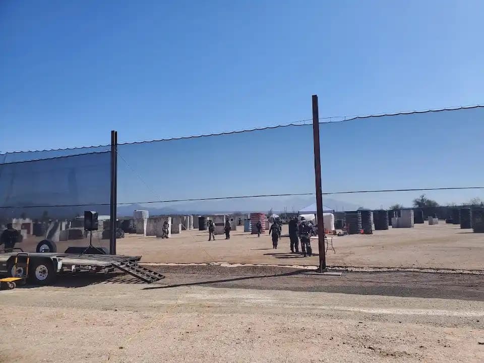 Interior view of BKW Paintball paintball facility in Phoenix