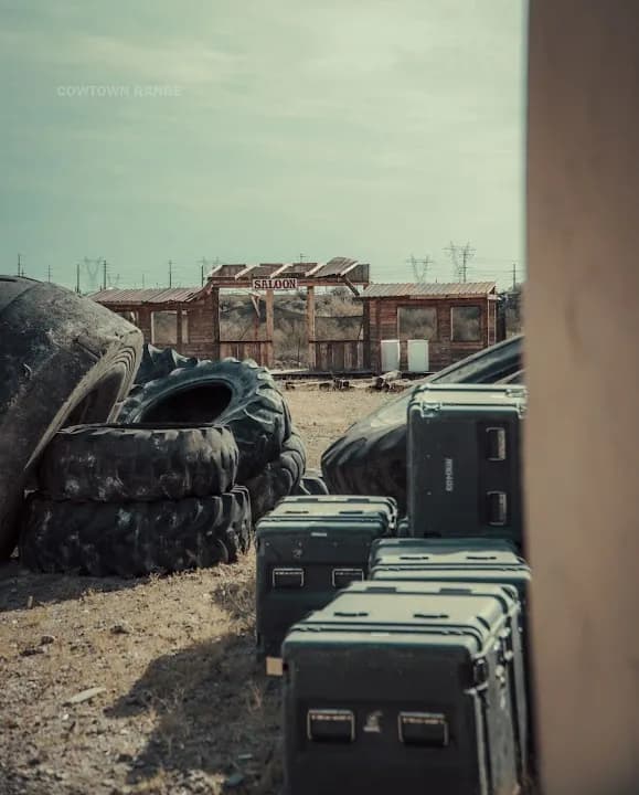 Interior view of Paintball at Cowtown Range shooting ranges facility in Phoenix