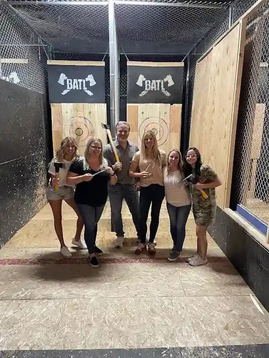 Interior view of BATL Grounds | Scottsdale axe throwing facility in Phoenix