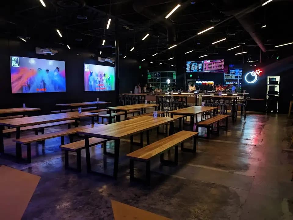 Interior view of Beat The Bomb Atlanta escape rooms facility in Atlanta