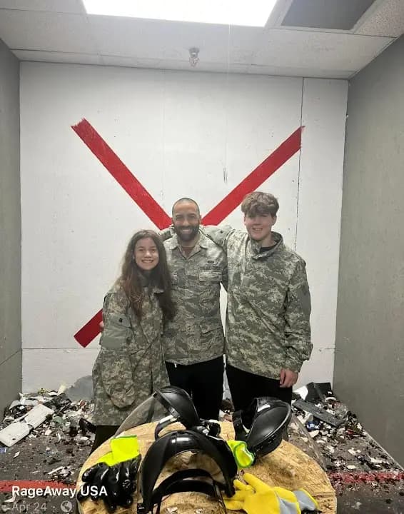 Interior view of RageAway rage rooms facility in Atlanta