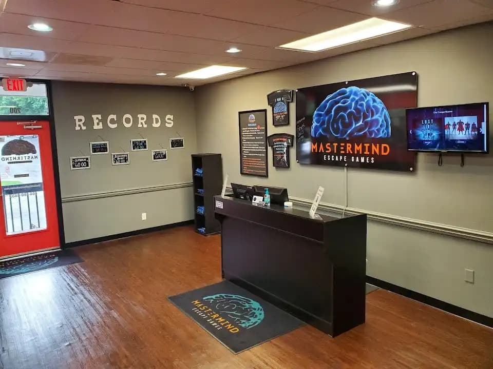 Interior view of Mastermind Escape Games Atlanta escape rooms facility in Atlanta