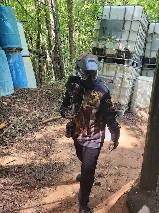 Interior view of Dan's Land Paintball paintball facility in Atlanta