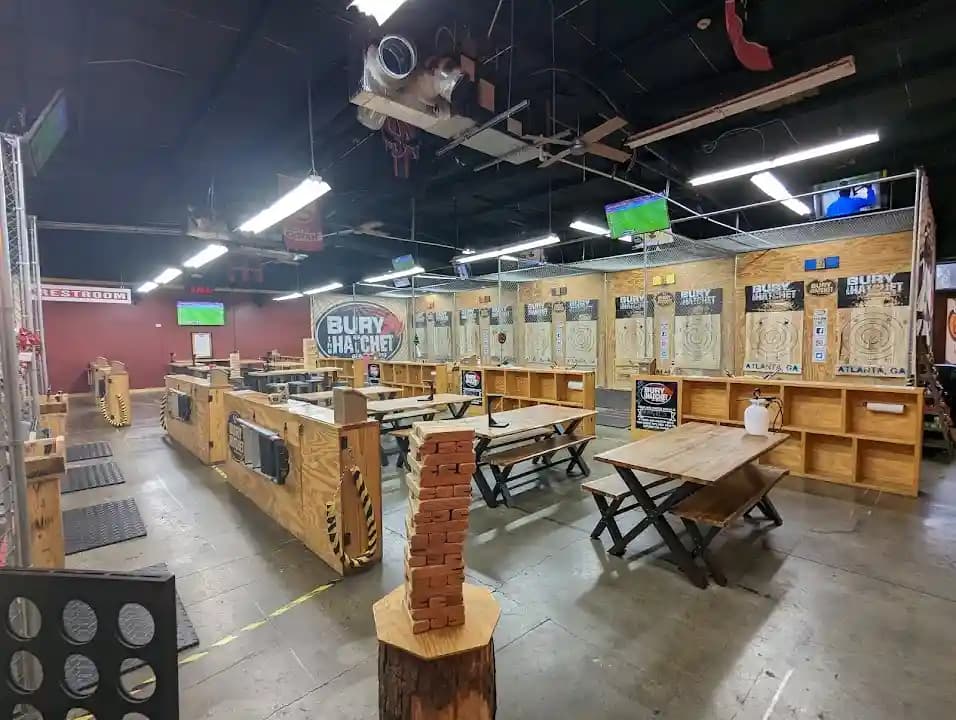 axe throwing experience at Bury The Hatchet Sandy Springs - Axe Throwing located in Atlanta
