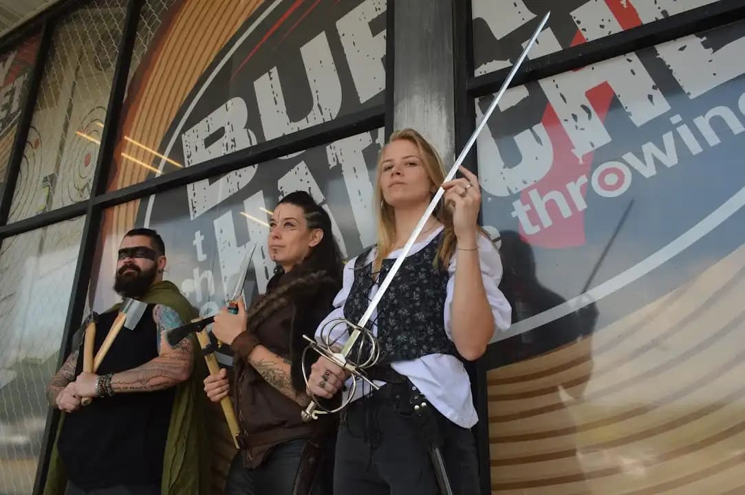 Interior view of Bury The Hatchet Sandy Springs - Axe Throwing axe throwing facility in Atlanta