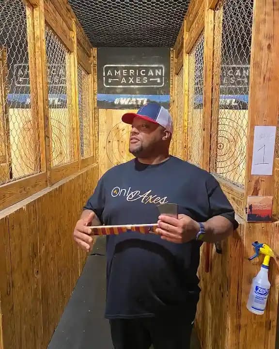 Interior view of American Axes - Axe Throwing Downtown Atlanta axe throwing facility in Atlanta