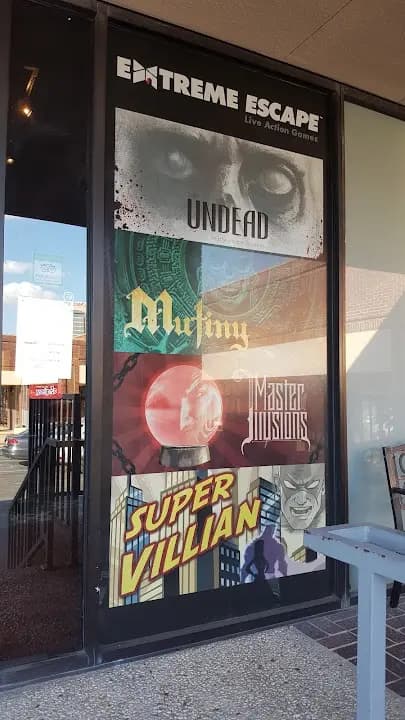Interior view of Extreme Escape escape rooms facility in San Antonio