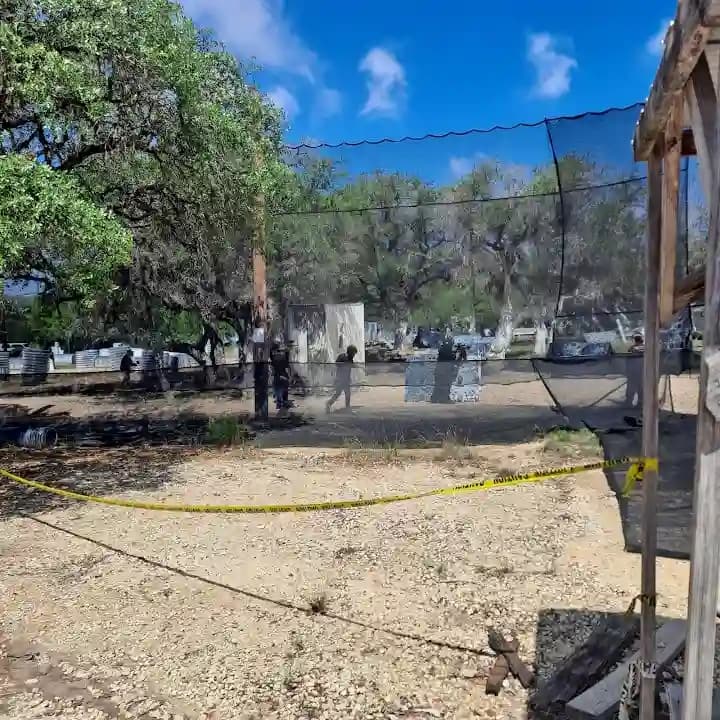 Interior view of Predator Paintball Park paintball facility in San Antonio