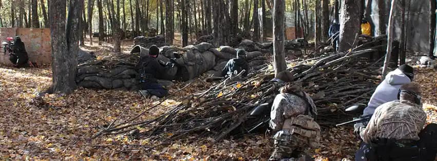 Interior view of Crusader Paintball paintball facility in Philadelphia