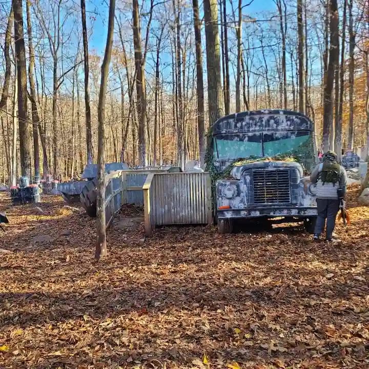 Interior view of Poco Loco Paintball paintball facility in Philadelphia